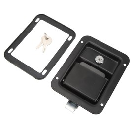 Tool Box Handle Latch with 2 Keys Flush Mount Steel Construction Heavy Duty for RVs Trucks Trailers Campers