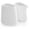 Tea Forte 2 Piece Mini Fine Porcelain White Sugar Dispenser