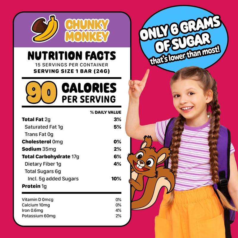 Snakkidz Organic Chewy Granola Bar, Allergen Free, Made with Avocado