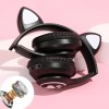 Hortahortamx Audifonos Infantiles Orejas De Gato Led - Bluetooth 5.4,