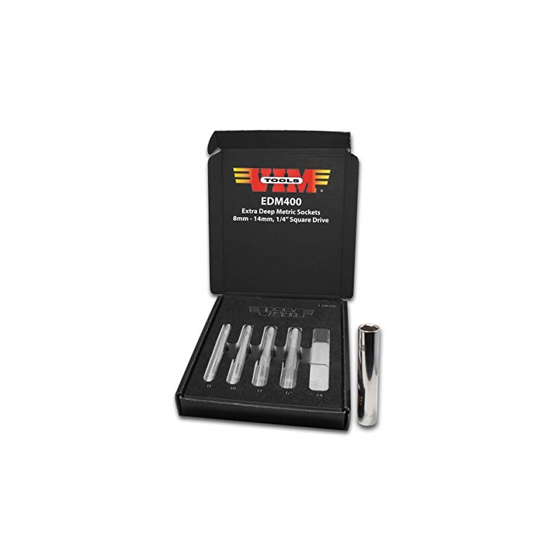 VIM Tools EDM411 11mm Extra Deep Metric socket, 1/4" square