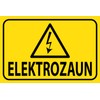 Tin Sign 30 x 40 cm Electric Fence Caution Warning
