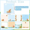 PAOFUFUI Sticky Notes Gifts, 9Pack Cute Sticky Notes 3x3 Capybara
