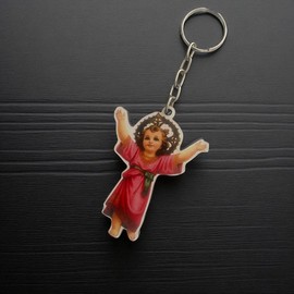 Recuerdos Divino Niño Jesús – 20 Llaveros MDF con Tarjeta y Celofán