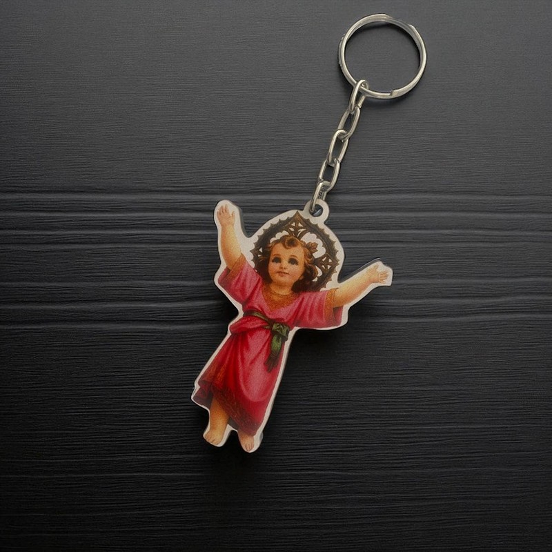 Recuerdos Divino Niño Jesús – 20 Llaveros MDF con Tarjeta