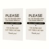 Please use the provided wipes for makeup removal signs,Great reminder
