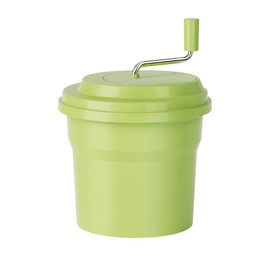 Commercial Salad Spinner, 2.5 Gallon (10QT) Heavy Duty Vegetable Dryer with Ergonomic Aluminum Handle, Sealed Gearbox, Dries Up to 3–4 Heads of Lettuce