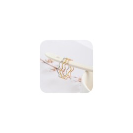 3PCS Rose Gold Silver Rings for Women Non Tarnish Stackable Thin Gold Ring 18K Gold Plated Dainty Ring Set Trendy Thumb Pinky Knuckle Ring Wedding Bands Promise Engagement Gold Jewelry Rings 9#