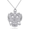 GuDeKe Russian Double Headed Eagle Necklace Emblem of Russia Pendant
