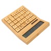 Bamboo Calculator Solar Powered Battery Powered Eco Friendly Function Calculator