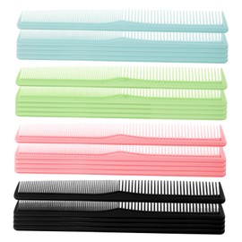 BIUDECO 20pcs Barber Comb Set Fine Dressing Hair Straightening Combs for Men Women for Hair Black