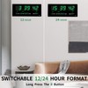 14.1 Inch Oversized LED Digital Wall Clock with Indoor Temperature,