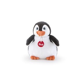 Trudi Plush Pino the Penguin – Soft and Cuddly Stuffed Animal, Fire Retardant Polyester, Machine Washable, for Kids & Adults – 15x19x15 cm, Made in Italy