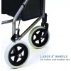Lumex 3-Wheel Walker for Seniors, Foldable & Lightweight for Small