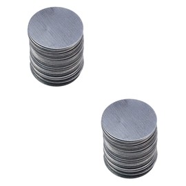 FOMIYES 200 Pcs Metallic Eyeshadow Round Eyeshadow Sticker Iron Plates Eye Shadow Aluminum Plate Make up