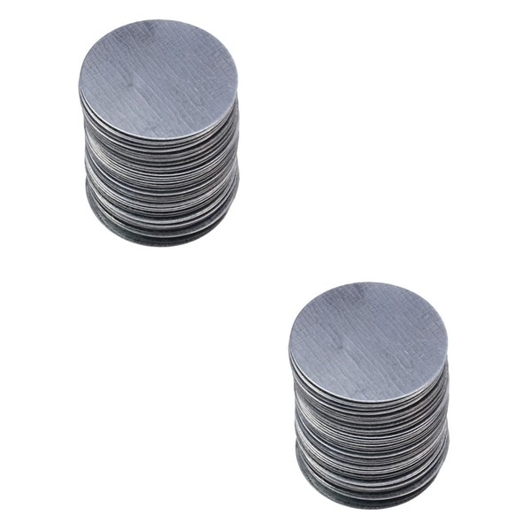 FOMIYES 200 Pcs Metallic Eyeshadow Round Eyeshadow Sticker Iron Plates