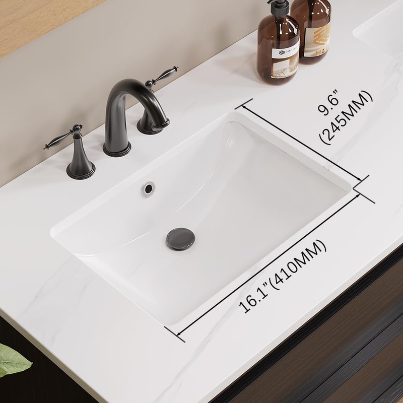 18 Inch Small Rectangle Undermount Bathroom Sink Vessel Sink Lavatory