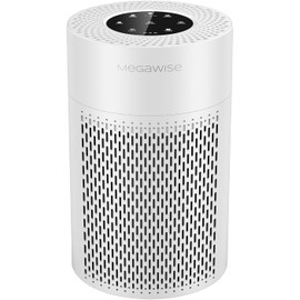 MEGAWISE 2025 Updated Version Smart Air Purifier for Home Large Room up to 1076ft², H13 True HEPA Filter with Smart Air Quality Sensor, Sleep Mode, Quiet for Smoke, Pets Hair, Odors, White