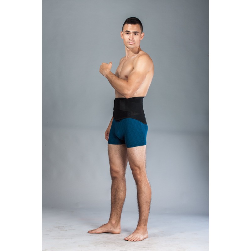 LOREY-LU10077 Breathable Back Support Elastic Mesh Size L Black