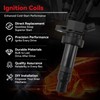 Sets of 4 UF652 Ignition Coil &93815 Spark Plug for