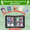 COQOYO Football Cards Scrapbook Football Trading Cards Album, 400 Pockets