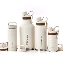 Oslo Outback warm and cold stainless steel tumbler, 4 capacities, 5 colors (including 2 lids), 350ml350ml_blackblack / 오슬로 아웃백 보온 보냉 스텐 텀블러 4가지용량 5가지색상(뚜껑2개 포함), 350ml350ml_블랙블랙