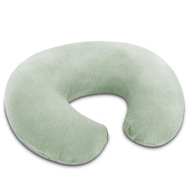 NiSleep Nursing Pillow with 2 Covers, Feeding Pillows for Breastfeeding, Baby Nursing Pillow with Cooling Cotton, Machine Washable (Pale Green)