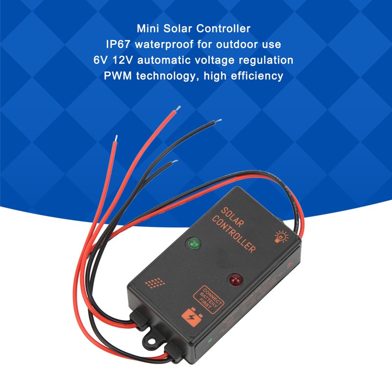Solar Panel Controller IP67 Waterproof 24H Work PWM Charge Controller