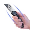 HAUTMEC Folding Utility Knife with 10-Pack SK2H Blades, Heavy-Duty Aluminum