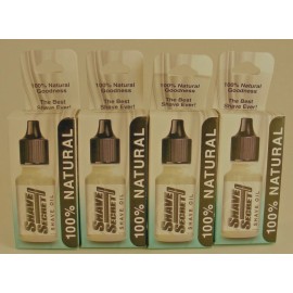 Shave Secret Shaving Oil  4 Bottles   18.75 ml each 100% Natural  Free Shipping!
