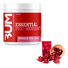 Suplemento Polvo Raw Nutrition Pre Entrenamiento Sabor Jamaica Tea 390g