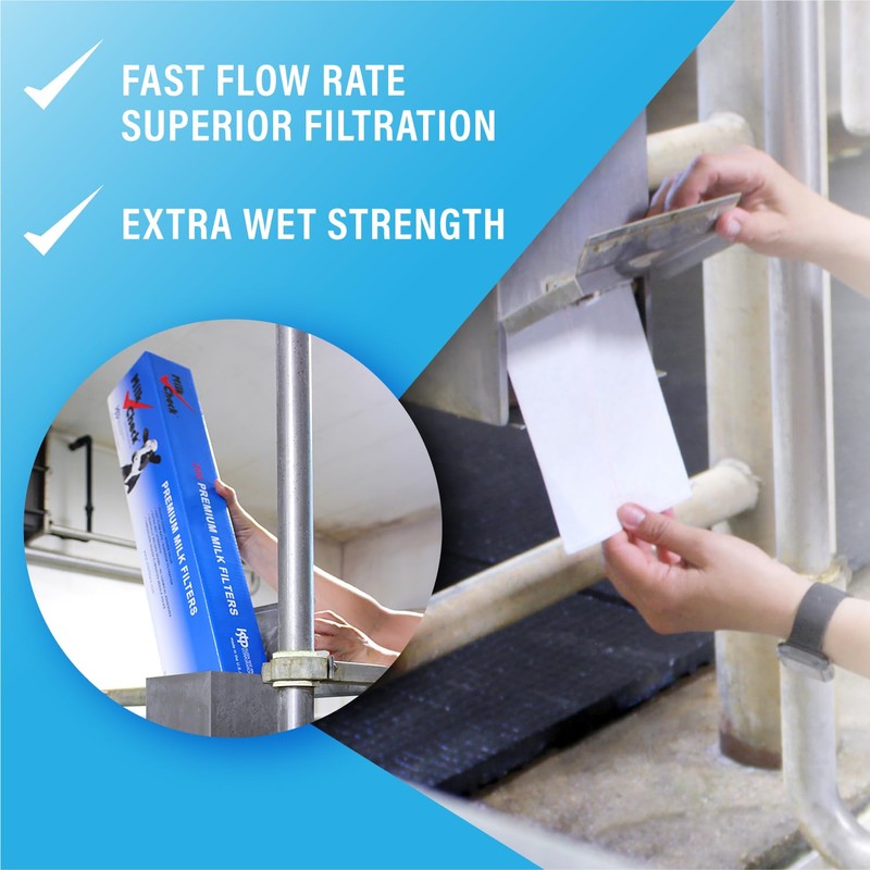 Milk Check Pipeline Sock Filters. (3 x 23 3/8) 1