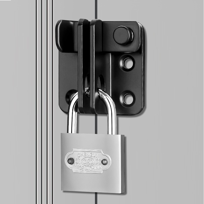ZMDMAH Door Bolt Lockable Stainless Steel Latch Small Deadbolt Lock
