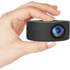 Yoidesu Mini Proyector, Proyector de Vídeo de Cine en Casa Full HD 1080P, Proyector de Películas Portátil para Exteriores, Proyector Doméstico Inteligente con Puerto USB, Control Remoto,