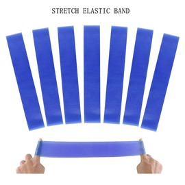 Hundredweat Pack of 12 Chair Bands for Children with Fidget Feet, Flexible Seat Belts, Fitness Bands Set Silica Gel Resistance Bands for Classroom, Elementary Chairs Desks - Blue