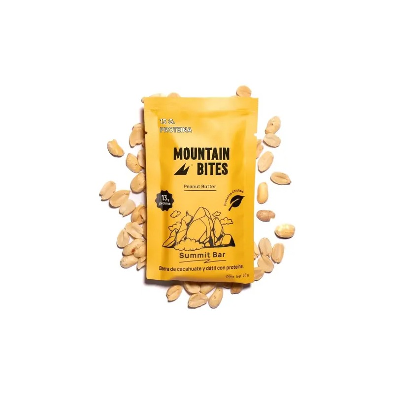 Barras De Proteina Mountain Bites - Peanut Butter - 10pz