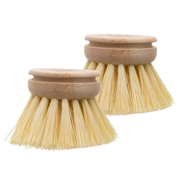 Redecker Tampico Replacement Head for Dish Brush, 1-1/2-inch, Set of