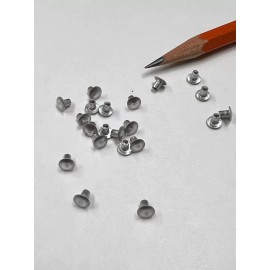 Accurate (1,000) 3/32 X 1/8" Semi Tubular Rivet Aluminum Truss Head .0875x.125" Head=.19"