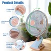 Oscillating Clip on Fan 8.66In Desk Clip on Fan 2