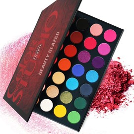 Paleta de sombra de ojos de 35 colores famosa de color de estudio de sombra de ojos paleta de maquillaje en polvo impermeable desata a tu artista interior