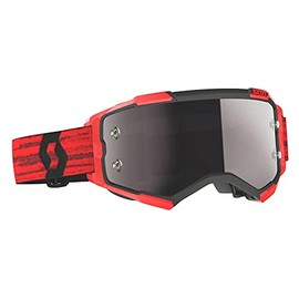 Scott Fury Chrome Red/Black Motocross Goggles (Red/Black, One Size)