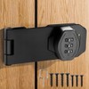Hasp Lockable 4 Inch Security Hasp, Combination Lock, Door Lock,