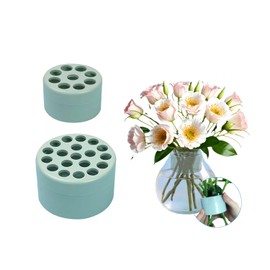 Spiral Ikebana Stem Holder, 2024 New Spiral Stem Holder for Vases, Spiral Flower Stem Holder, Spiral Ikebana Stem Holder Ring, Spiral DIY Bouquet Twister Flower Arrangement Holder (Green S+L)