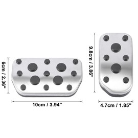 MACHSWON Car Foot Pedal Pads Cover Non Slip Accelerator Gas Brake Pedal Pad Kit for Lexus NX 200t 300h 2015-2019