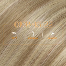 Easyouth Micro Hair Extensions Human Hair Highlight 14 inch Micro Link Hair Extensions Human Hair Golden Blonde Highlight Medium Blonde Micro Loop Hair Extension Natural 50g/50s