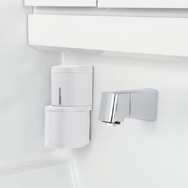 Richell 110040 Hover Seal Hook Foam Dispenser, 250 White, 1 Piece Dispenser, Storage, Easy to Press, One Hand, Comes Out From the Bottom, Bath, Float, Refill, Plastic, Size: 2.6 x 4.1 x 6.5 inches