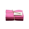Solwang Cleaning Cloth Dark Pink Combi, Set of 3, Knitted Wipes Cotton Wipes Stainless Steel