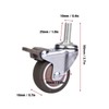 4pcs 2in Universal TPE Rubber Caster Wheel for Medical Equipment