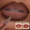 JIMYAUQIN 3Pcs Liner Lipstick, Matte Shades, Precision Tip Applicator, Long-lasting
