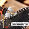 24pcs High Hardness Titanium Plated Chainsaw Sharpener Bits for Chain,